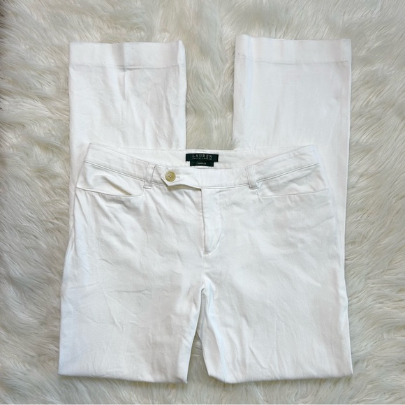 Lauren Ralph‎ Lauren Adelle White Pants Size 6 - Picture 1 of 7